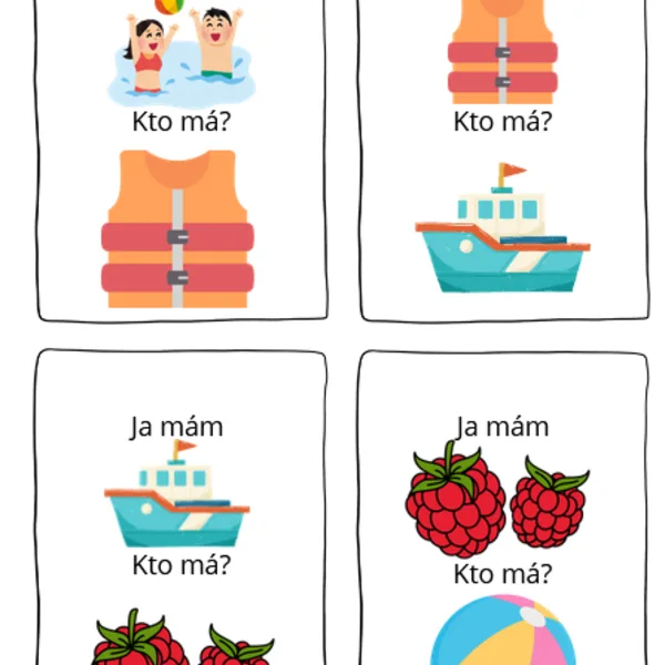 Hra - Ja mám, kto má? LETO