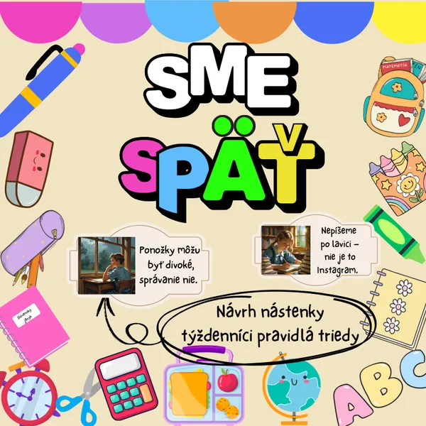 Nástenka / výzdoba, pravidlá triedy, týždenníci