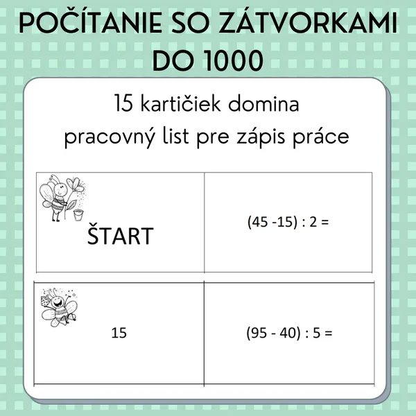 Počítanie so zátvorkami do 1000