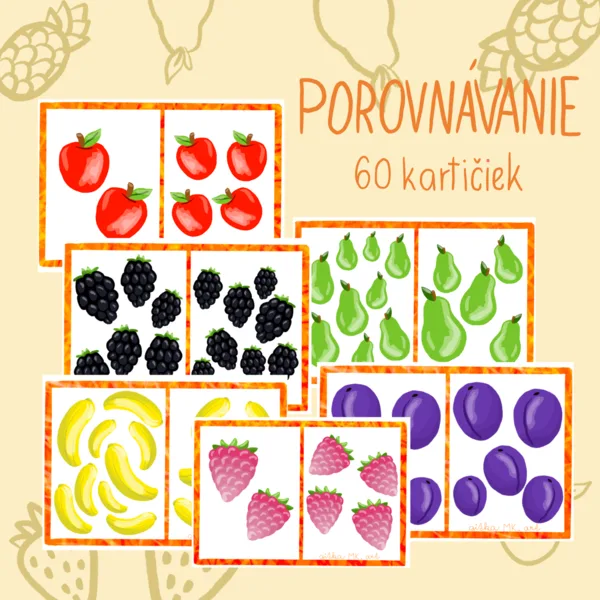 Ovocie - Porovnávanie