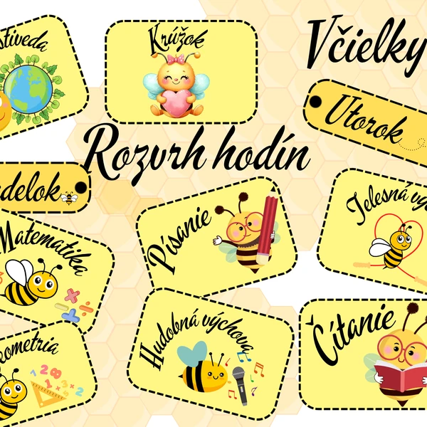 Rozvrh hodín - Včielky