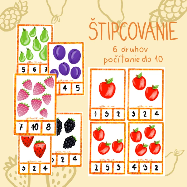 Ovocie - Štipcovanie 