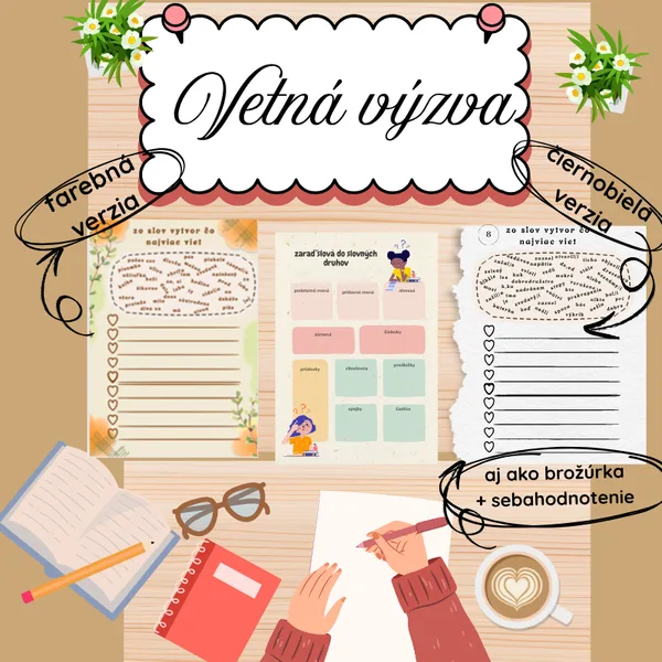 Vetná výzva/ tvoríme vety, príbeh, text, slová, gramatika, slovné druhy