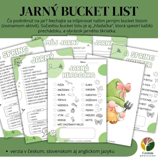Jarný bucket list + hľadačka