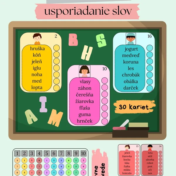 ABECEDA - usporiadanie slov