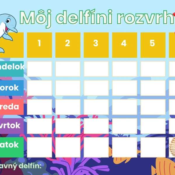 Balíček na začiatok školského roka - Delfíny