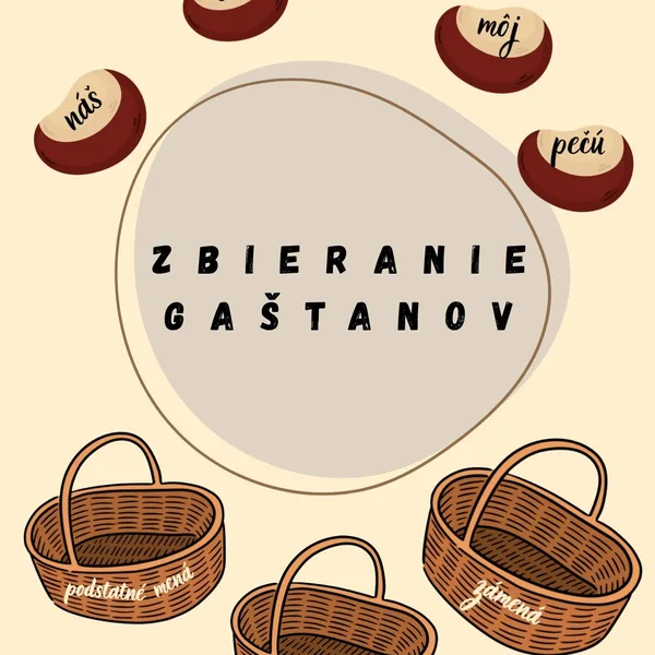 Zbieranie gaštanov - slovné druhy