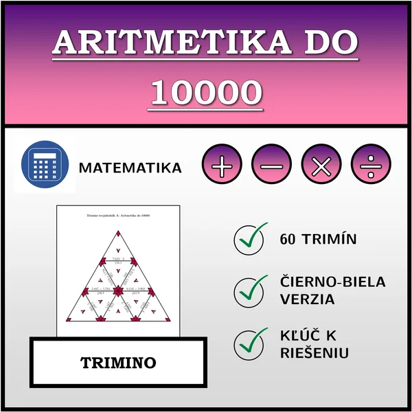 Trimino - Aritmetika do 10000 | matematika