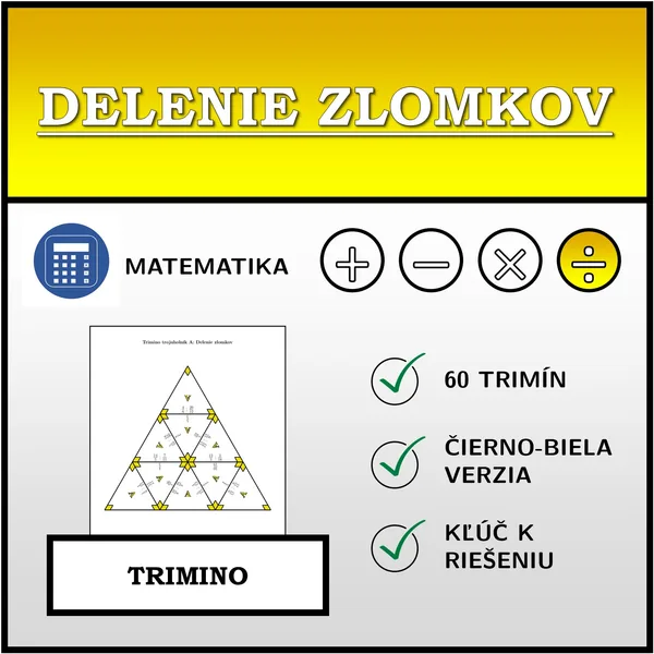 Trimino - Delenie zlomkov | matematika