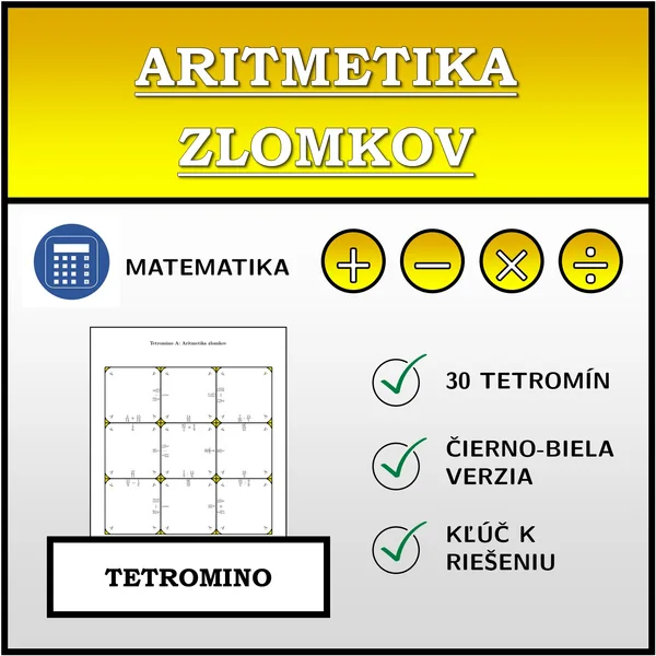 Tetromino - Aritmetika zlomkov | matematika