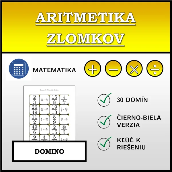 Domino - Aritmetika zlomkov | matematika