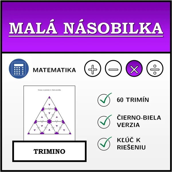 Trimino - Malá násobilka | matematika