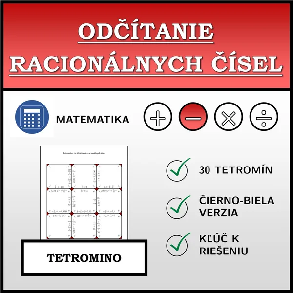 Tetromino - Odčítanie racionálnych čísel | matematika