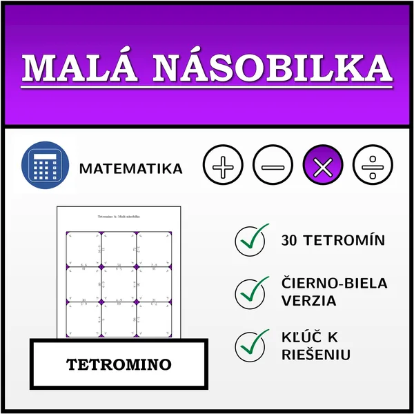 Tetromino - Malá násobilka | matematika