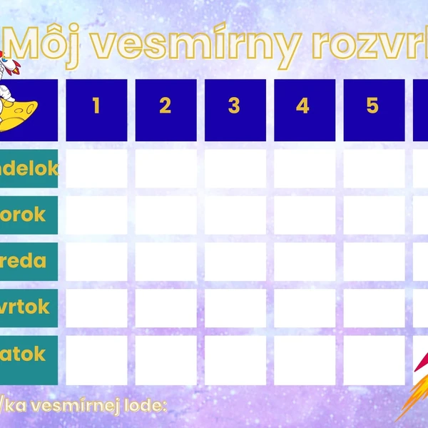 Balíček na začiatok školského roka - Vesmír