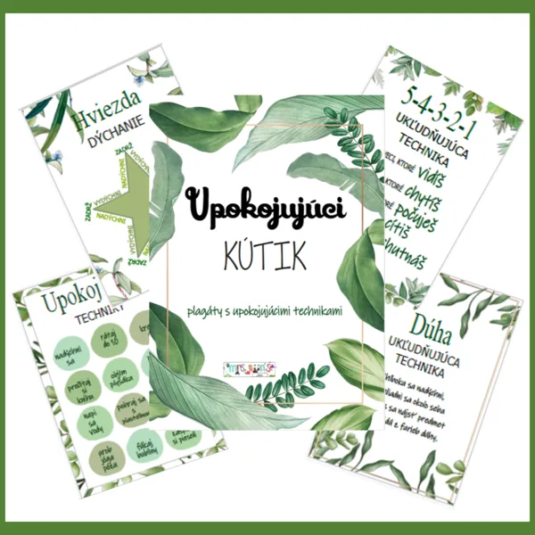 Upokojujúci kútik, botanika