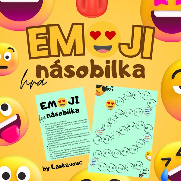 Emoji násobilka - hra.