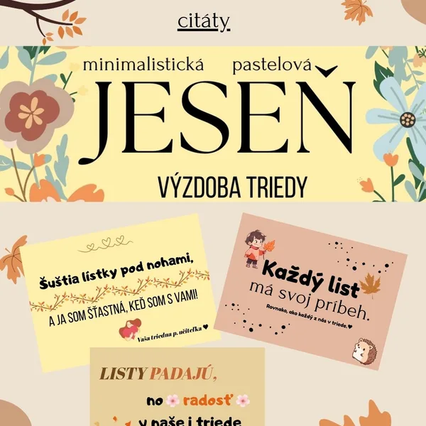 Jeseň - výzdoba triedy.
