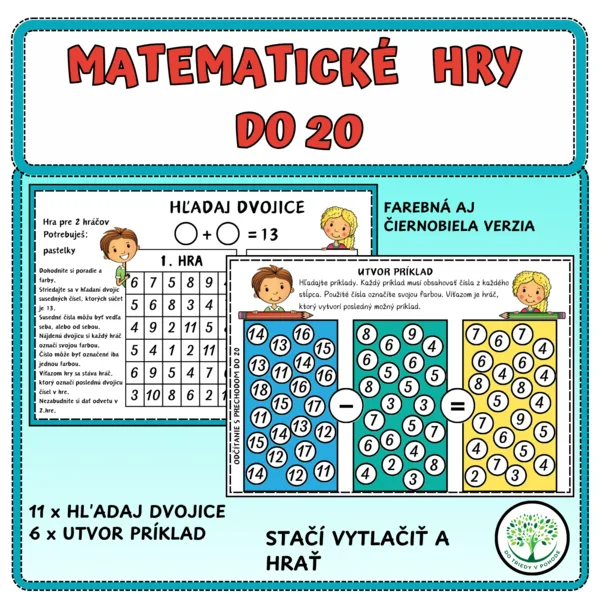 MATEMATICKÉ HRY DO 20