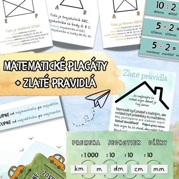 Matematické plagáty + pravidlá