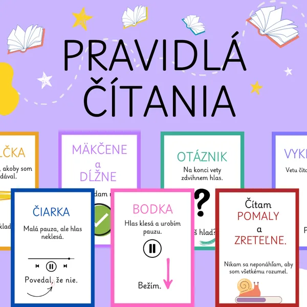 Pravidlá čítania - plagáty