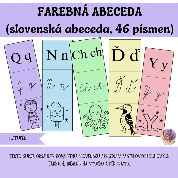 Farebná slovenská abeceda