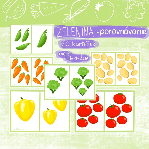 Zelenina - porovnávanie