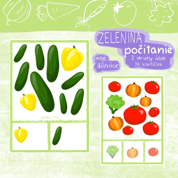 Zelenina - počítanie