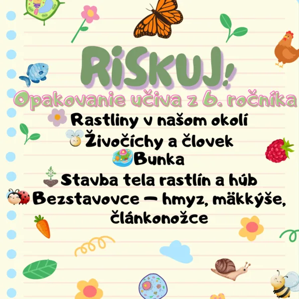 RISKUJ! - Opakovanie učiva z 6. ročníka