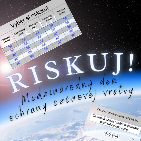 RISKUJ! - Medzinárodný deň ochrany ozónovej vsrtvy