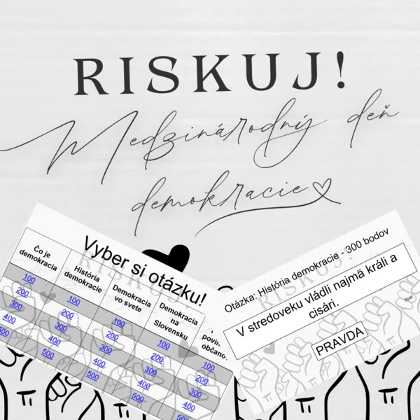 RISKUJ! - Medzinárodný deň demokracie