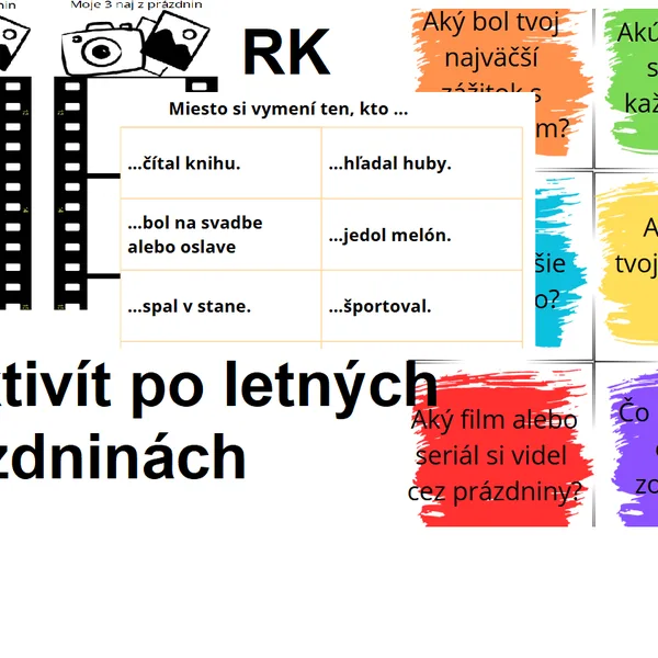 Aktivity na ranné kruhy po letných prázdninách