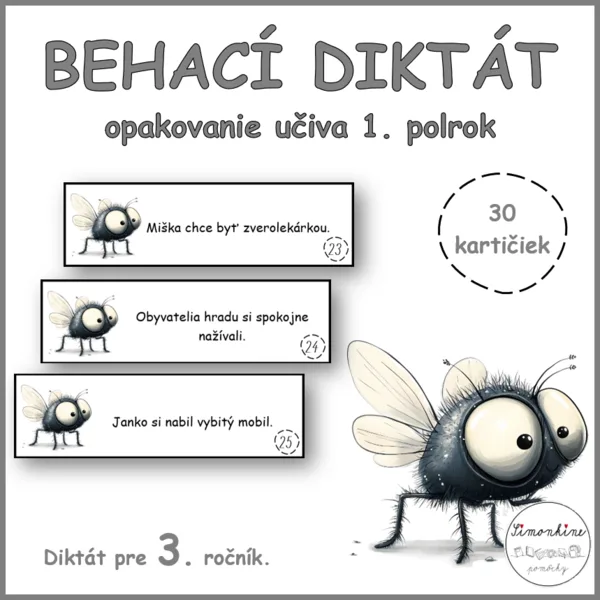 Behací diktát - opakovanie učiva 1. polrok