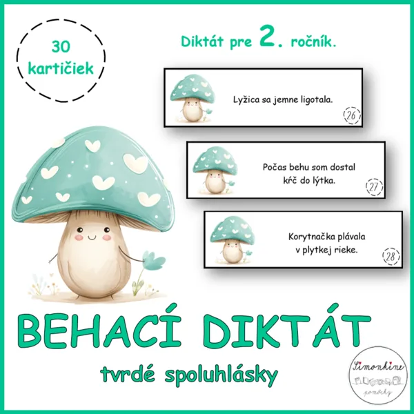 Behací diktát - tvrdé spoluhlásky
