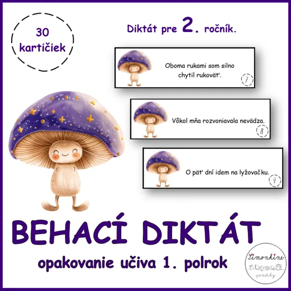 Behací diktát - opakovanie učiva 1. polrok