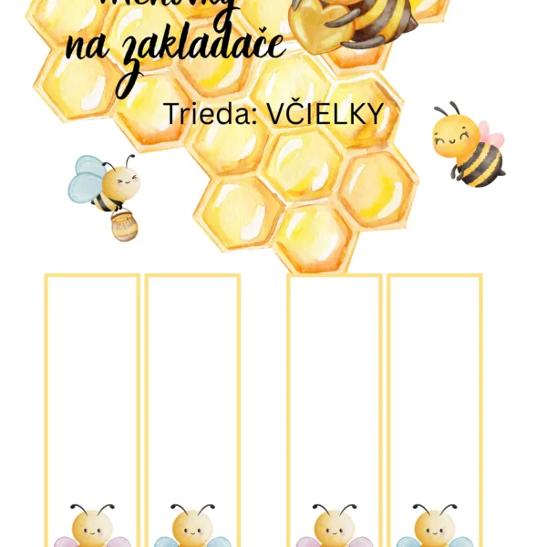 Menovky na zakladače - Včielky