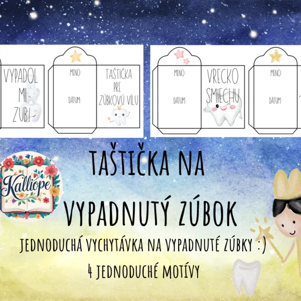 Taštička na vypadnutý zúbok