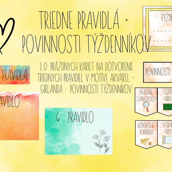 Triedne pravidlá + povinnosti týždenníkov