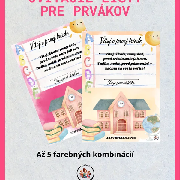 Uvítací list pre prváka