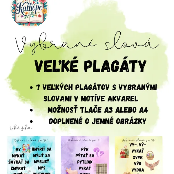 Vybrané slová - plagáty