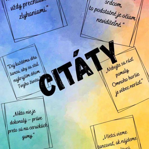 Citáty - výzdoba do triedy