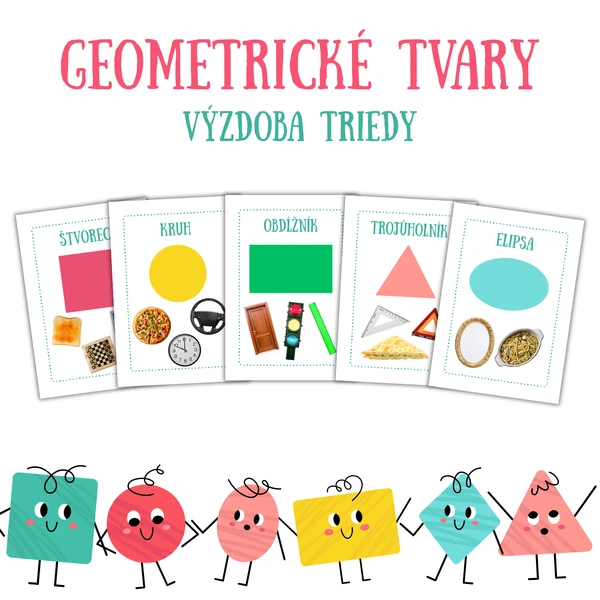Geometrické tvary - výzdoba triedy