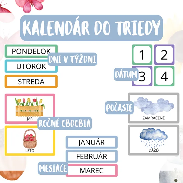 Kalendár do triedy