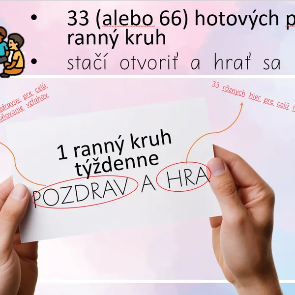 33 PRÍPRAV na RANNÝ KRUH. Jeden deň v týždni počas celého roka.