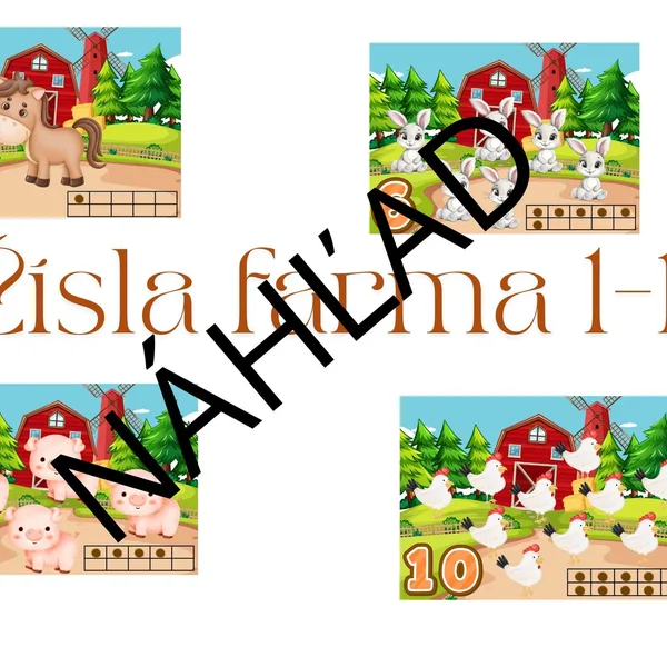 Čísla 1-10 Farma