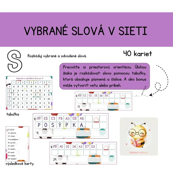 Vybrané slová v sieti - S 