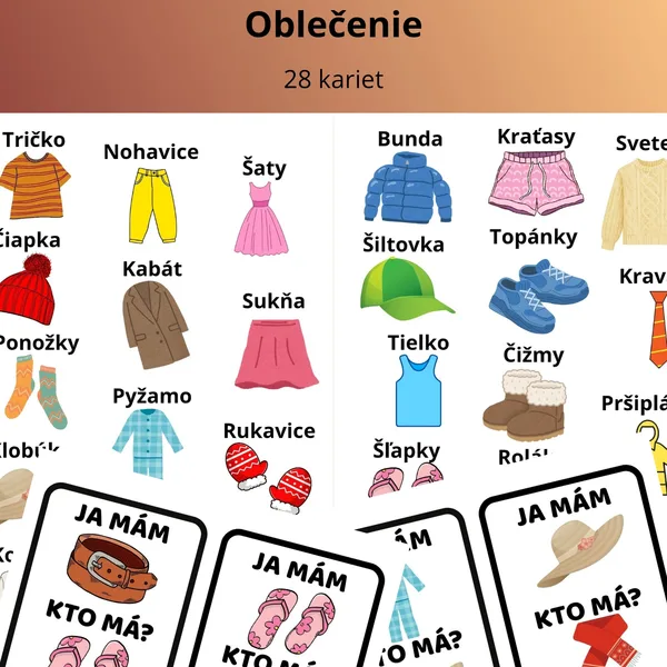Ja mám, kto má? - Oblečenie