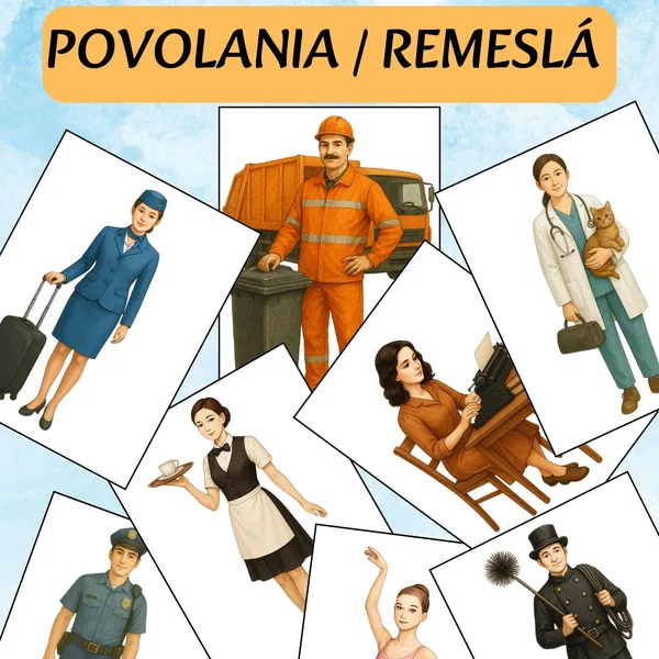Komunikačné karty - povolania / remeslá 