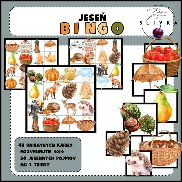 JESEŇ Bingo