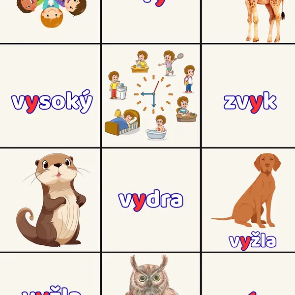 Vybrané slová po V